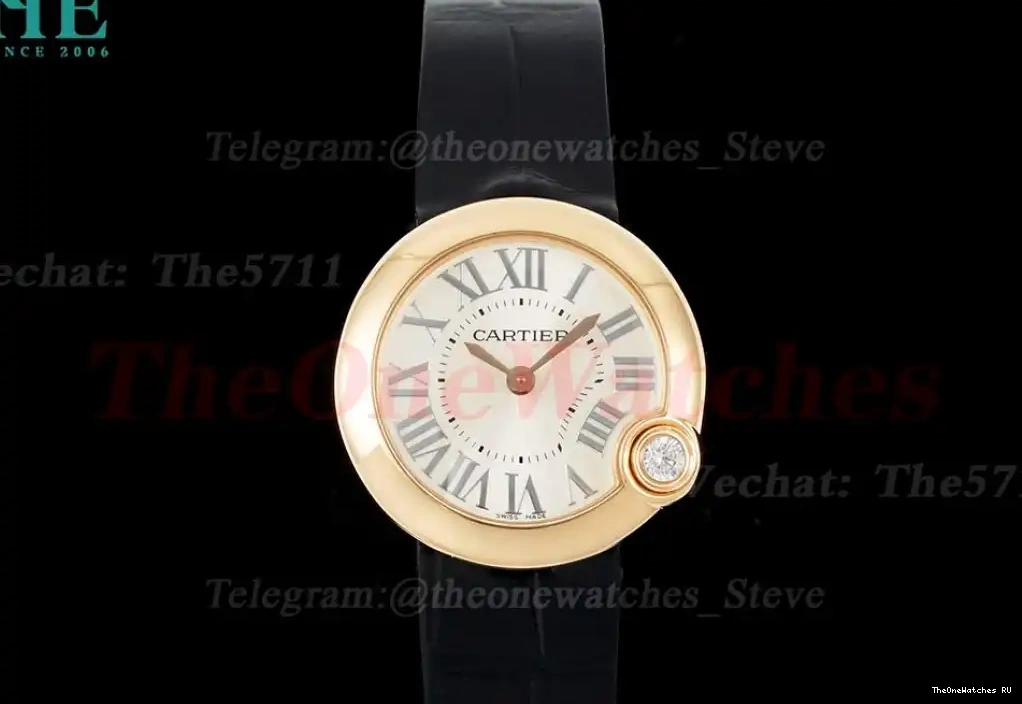 Dial RG Black Ladies Ballon LE 30mm Silver AF Quartz Blanc 0609